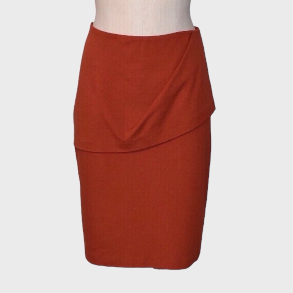 CAbi 3099 Ponte Knit Overlay Pencil Skirt - Picture 1 of 6